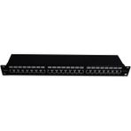 Beek 19" 1U 24 port CAT6A STP Patch Panel, LSA/IDC 90 derece punch ISO11801 Class Ea<br>Beek 19" 1U CAT6A STP Patch Panel, LSA/IDC 24-port 90 degree punch ISO11801 Class Ea