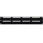 Beek 48 Port Cat6 UTP Patch Panel, 8P8C, Altın Kontak, LSA, 2U, zırhsız/unshielded, kablo tutuculu<br>Beek 48 Port Cat6 UTP Patch Panel, 8P8C, Gold contact,LSA, 2U, unshielded, with cable holder - Karışık