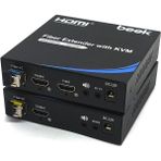 Beek 4K @60Hz HDMI KVM Fiber Sinyal Uzatma Cihazı, Single Mode, 20kmBeek HDMI KVM Fiber Extender 20km - Çok Renkli