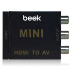 Beek BS-CV-HA-RCA HDMI to RCA 1 x HDMI 1 Mini USB 1 Video 2 Hoparlör Dönüştürücü Adaptör