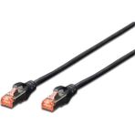 Beek Cat 6 Sftp/pımf (pairs In Metal Foil) Patch Kablosu, 1 Metre, Lszh, Awg 26, Siyah Renk