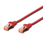 Beek Cat 6 Sftp/pımf (pairs In Metal Foil) Patch Kablosu, 5 Metre, Lszh, Awg 26, Kırmızı Renk