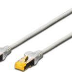 Beek CAT 6A SFTP/PIMF (Pairs In Metal Foil) Patch Kablosu, LSZH, 15 metre, AWG 26, Gri Renk<br>