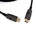 Beek HDMI 2.1 Aktif Fiber Optik Kablo (AOC), Tip A Erkek/Erkek, 8K60HZ, 30 metre, altın kaplama, siy