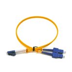 Beek Lc-Sc Fiber Optik Patch Kablo, 9/125 Μ, Singlemode, 3.0mm, Duplex, Os2, Lszh, 0.5 Metre