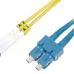 Beek Lc-sc Fiber Optik Patch Kablo, 9/125 Μ, Singlemode, 3.0mm, Duplex, Os2, Lszh, 20 Metre