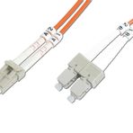 Beek Lc-sc Fiber Optik Patch Kablo, Multimode Om 2 50/125 Duplex, 3.0mm, Lszh, 1 Metre