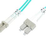 Beek Lc-sc Fiber Optik Patch Kablo, Multimode Om 3 50/125 Duplex, 3.0mm, Lszh, 10 Metre