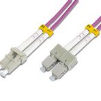 Beek Lc-sc Fiber Optik Patch Kablo, Multimode Om 4 50/125 Duplex, 3.0mm, Lszh, 5 Metre