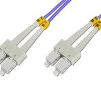 Beek SC - SC Fiber Optik Patch Kablo, Multimode OM 4 50/125 Duplex, 3.0mm, LSZH, 1 metre