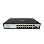 Beek Yönetilemeyen Poe+ Switch 16 X 10/100mbps Ieee802.3af/at Poe+ Port (port Başına 30.8 Watt) (poe Güç Bütçesi Maks. 200w) 2 X 1