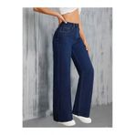 beeke Lalin Kadın Jeans Salaş Rahat Yüksek Bel Bol Paça Likralı Wide Leg Jean Palazzo Kot Pantolon