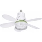 Beemen Tavan Fanı + LED Aydınlatma E27 Duy 3 Kademeli Kumandalı Sessiz Mini Tavan Vantilatörü 520MM - Beyaz