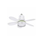 beemen Tavan Fanı + LED Aydınlatma E27 Duy 3 Kademeli Kumandalı Sessiz Mini Tavan Vantilatörü 520mm