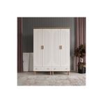 beenal Bohem 4 Kapılı Gardırop Çekmeceli Dolap 160cm - Atlantik Çam/aytaşı