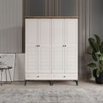 Beenal Nisa 4 Kapaklı Aytaşı Rengi 160 cm Gardırop