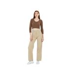 BEES JEANS Alissa 90's Kar Yıkama Kar Gri Likralı Süper Yüksek Bel Wide Leg Salaş Jeans Palazzo Pantolon BEJ-36