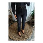 BEES JEANS Julia Kadın Koyu Mavi Önü Eskitme Efekli Mom Boy Fit Straight Jean