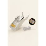 BeeSpeed RJ45 Cat7 Metal Konnektör Seti 50 Adet | 8P8C Yeni Nesil – Cat6a Cat7 Ethernet Ağ