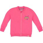 BEETLEBEEZ Kız Çocuk Bisiklet Yaka Fermuarlı Ceket / Sweatshirt - Pembe - 2 - 3 Yaş