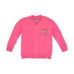 BEETLEBEEZ Kız Çocuk Bisiklet Yaka Fermuarlı Ceket / Sweatshirt - Pembe - 8 - 9 Yaş