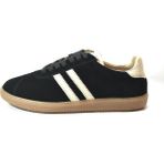 Beety 248.219 Hakiki Deri Nubuk Bağlı Casual Sneaker Kadın Ayakkabı - Siyah