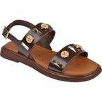 Beety Hakiki Deri Comfort Kadın Sandalet BEE-352 Kahve