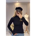 BeeYouStudio Transparan Boğazlı Body/Siyah Siyah S