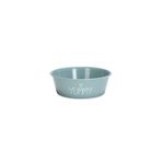 Beeztees 13 cm 470 ml Turkuaz Paslanmaz Çelik Kaymaz Taban Yavru Köpek Mama Su Kabı