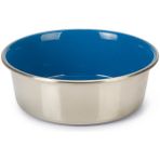 Beeztees 16 cm 940 ml İçi Mavi Paslanmaz Çelik Köpek Mama Su Kabı
