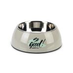 Beeztees 22 cm 700 ml Gri Paslanmaz Çelik Köpek Mama Su Kabı