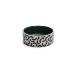Beeztees Beyaz-Yeşil 16 cm Köpek Seramik Su Mama Kabı