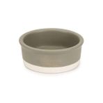 Beeztees DBL 13 cm 160 ml Seramik Mat Gri Köpek Mama Su Kabı