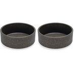 Beeztees DBL Köpek Mama Su Kabı, Bambu, Antrasit, 12cm, 300ml (2 paketi)