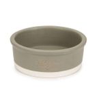 Beeztees Dbl Köpek Mama Su Kabı, Seramik, Mat Gri, 16Cm, 350Ml