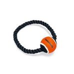 Beeztees Diş İpi Çember Üzerinde Siyah 20x20x6.3 cm 150 gr Tenis Topu Köpek Oyuncağı
