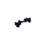 Beeztees Flossy Pamuk Çift Düğümlü Diş İpi 20x6x4.5 cm Siyah Köpek Oyuncağı
