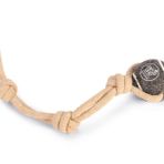 Beeztees İpli Tenis Topu Kauçuk Gri Kahverengi İp 39 cm Top 6.3 cm Köpek Oyuncağı
