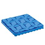 Beeztees Kare Şeklinde Silikon 20x20 cm Mavi Yavru Köpek Mama Yeme Oyuncağı