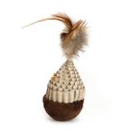 Beeztees Karton ve Tüylü Hacıyatmaz 5x5x12 cm Kedi Oyuncağı