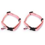 Beeztees Kedi Boyun Tasması, Zilli, Pembe, 23-32cm (2 paketi)