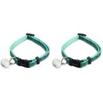 Beeztees Kedi Boyun Tasması, Zilli, Yeşil, 20-30cm (2 paketi)