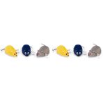 Beeztees Kedi Oyuncağı Kurmalı Fare, 6,5x5x3cm (2 paketi)
