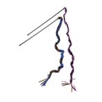 Beeztees Komple Tüylü Peluş 80 cm Kurdelalar Uç Çeşitli Renklerde 50 cm Kedi Oltası