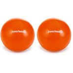 Beeztees Köpek Oyuncağı, Dolu Top, Kauçuk, Turuncu, 7,5cm (2 paketi)