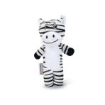 Beeztees Köpek Oyuncağı Kaplan, Peluş, Beyaz/Siyah, 23x10x4cm