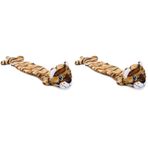 Beeztees Köpek Oyuncağı Kaplan, Peluş, Kahverengi, 53x10x5cm (2 paketi)