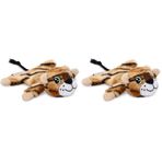 Beeztees Köpek Oyuncağı Yavru Kaplan, Peluş, Kahverengi, 18x19x8cm (2 paketi)