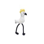 Beeztees Sesli Papağan 42x19.5x6 cm Beyaz Peluş Köpek Oyuncağı