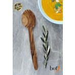 BEF CRAFT Tahta Kaşık Yemek Kaşığı Tek Parça Ahşap Kaşık Set Zeytin Ağacı Yemek Takımı Mutfak Gereçleri